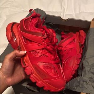 Red Balenciaga Track Womens 36